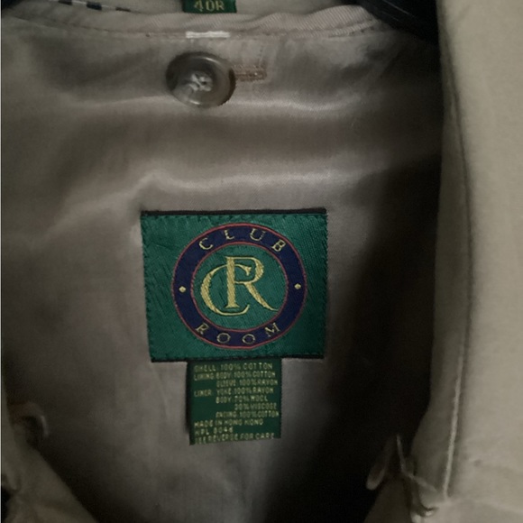 Trench coat Sz 40 Macy’s CLUB ROOM raincoat wool liner 4 seasons EUC - Picture 8 of 10